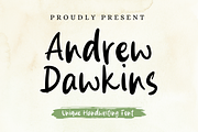 Andrew Dawkins, a Script Font by Silverdav (Thumbnail 1 of 8)