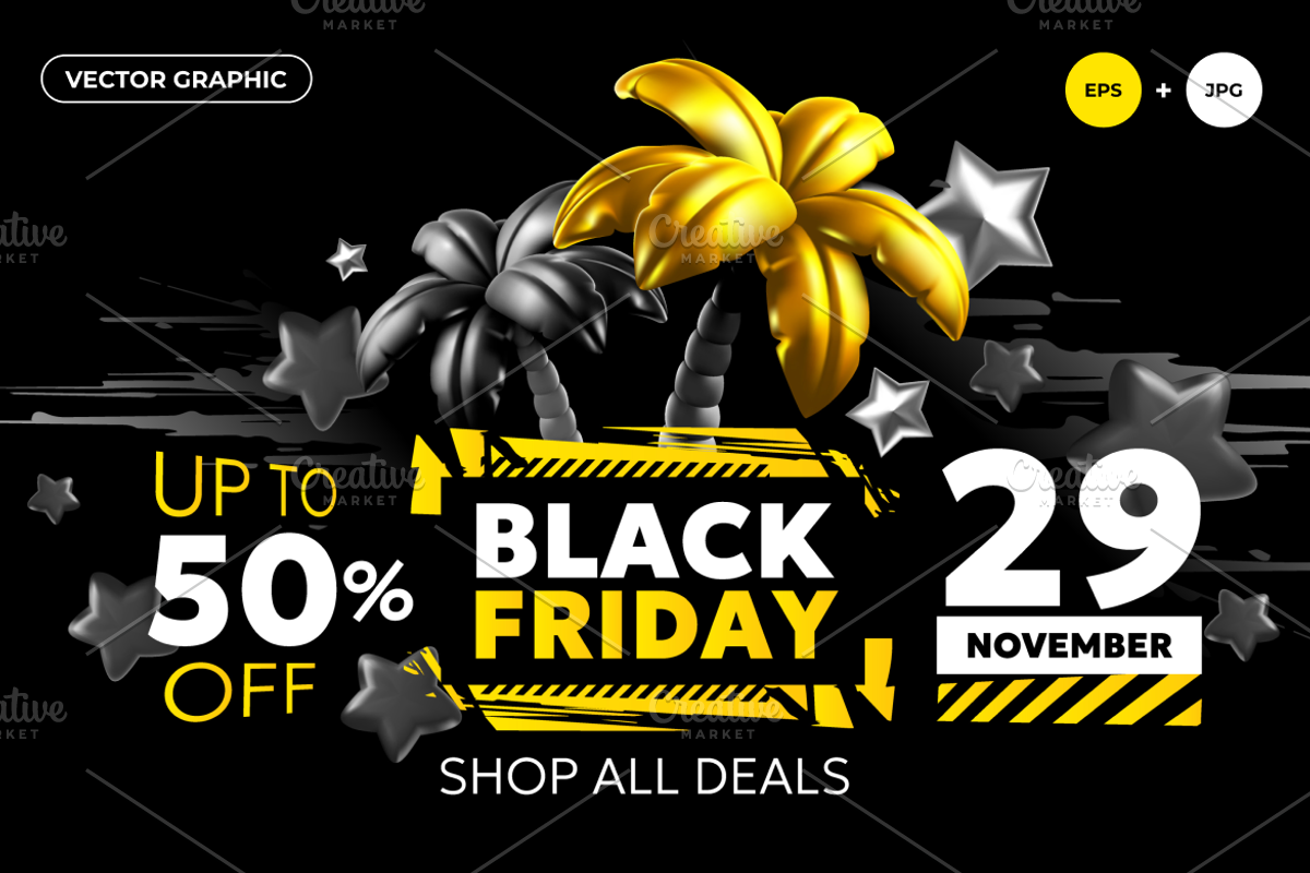 3D Palm Tree | Black Friday Sale, a Background Graphic by wowomnom