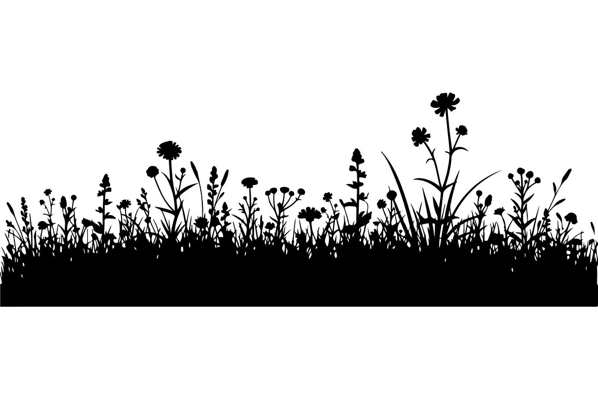 Wildflower Meadow Silhouette, an Object Graphic by Creativeshirt (Photo 2 of 20)