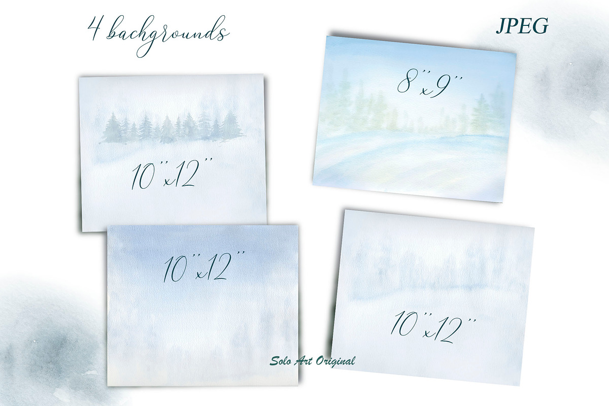Woodland Landscape Spruce trees, an Illustration by Solo Art Original (Photo 5 of 9)