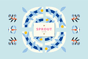 Bloom Blocks Naive Floral Clipart, a Decorative Illustration by Olia (Thumbnail 22 of 25)