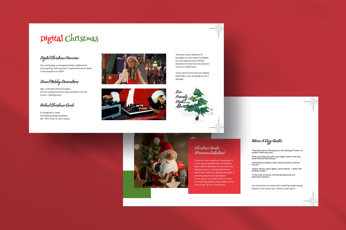 Christmas Presentation Template, a Presentation Template by Creatiya Type (Photo 2 of 8)