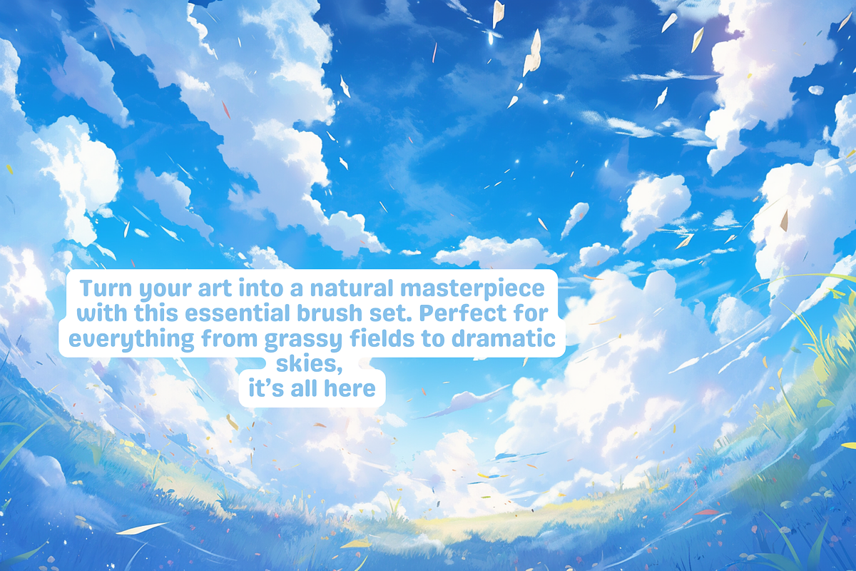 Procreate Nature Background Brushes, a Brushes & More by Cozy Brushery (Photo 7 of 12)