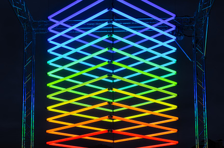 Neon lights as a background.