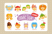 12 cute zodiac signs, an Illustration by Zhe Vasylieva (Thumbnail 1 of 4)