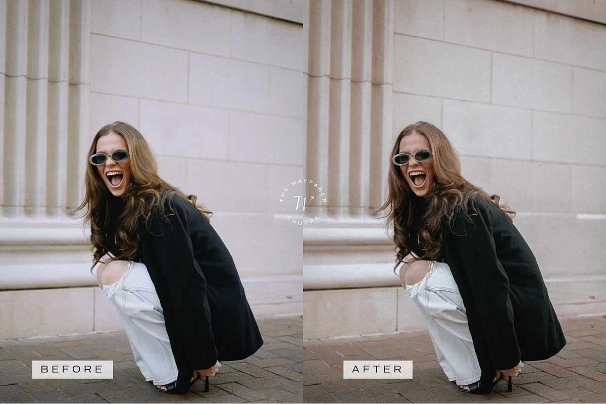 5 Moody Blogger Lightroom Presets, a Preset Add-On by TheWayfarerShoppe (Photo 8 of 17)