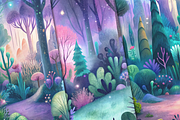 Magical Forest, a Background Graphic by Curve Design (Thumbnail 7 of 7)