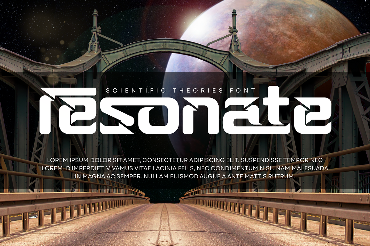 Scientific Theories - Cyber Font, a Sans Serif Font by 177Studio (Photo 6 of 8)
