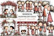 Whimsical Valentines Day Couple, an Illustration by DreamArtGraphic (Thumbnail 1 of 4)