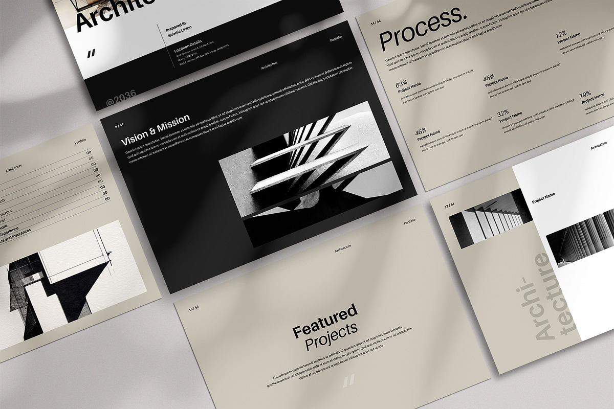 Architecture Portfolio Landscape, a Brochure Template by TemplateFolio-Shop (Photo 2 of 18)