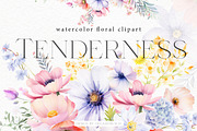 Tenderness - Delicate Floral Clipart, a Seasonal Illustration by Olga Koelsch (Thumbnail 1 of 8)
