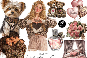 Happy Valentines Day Clipart, a Seasonal Illustration by Design Scotch