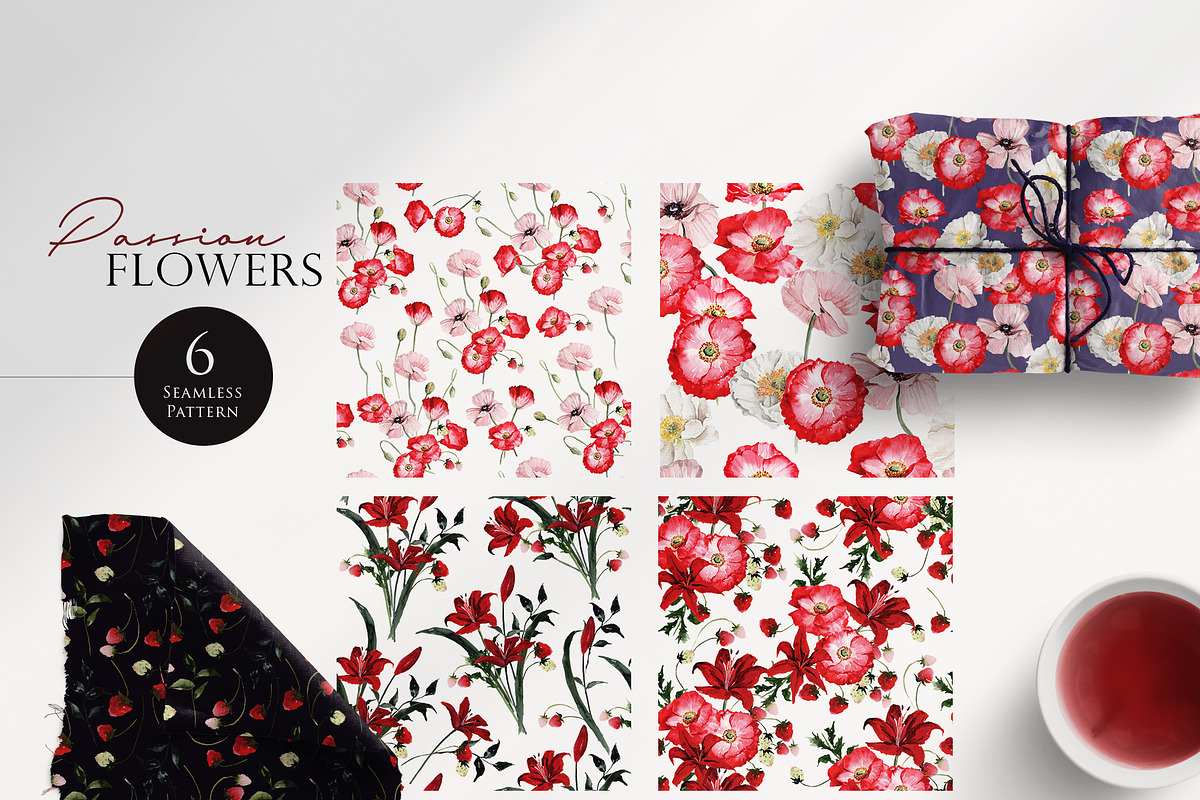 Watercolor flower - Passion of Dark, an Illustration by Beigetime (Photo 8 of 13)
