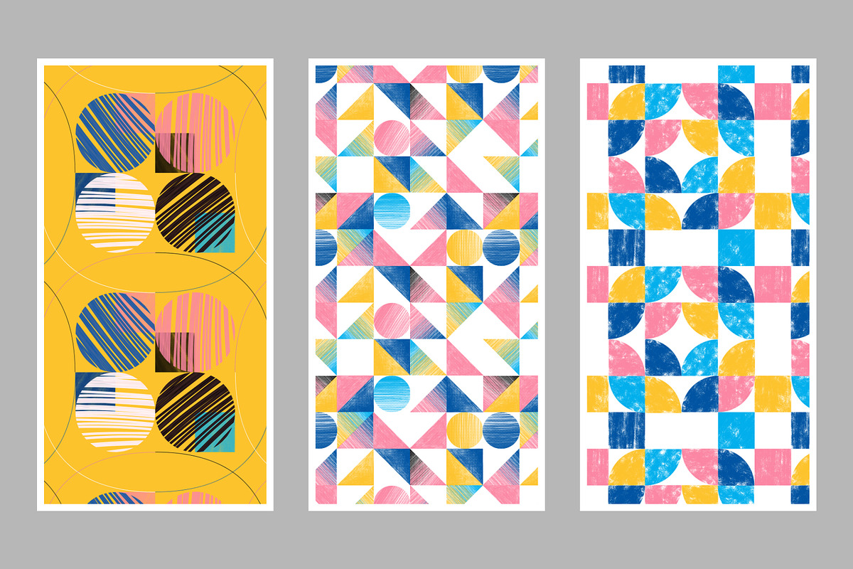 12 Geometric Textured Patterns, a Pattern Graphic by Joseph Chernashki (Photo 7 of 10)