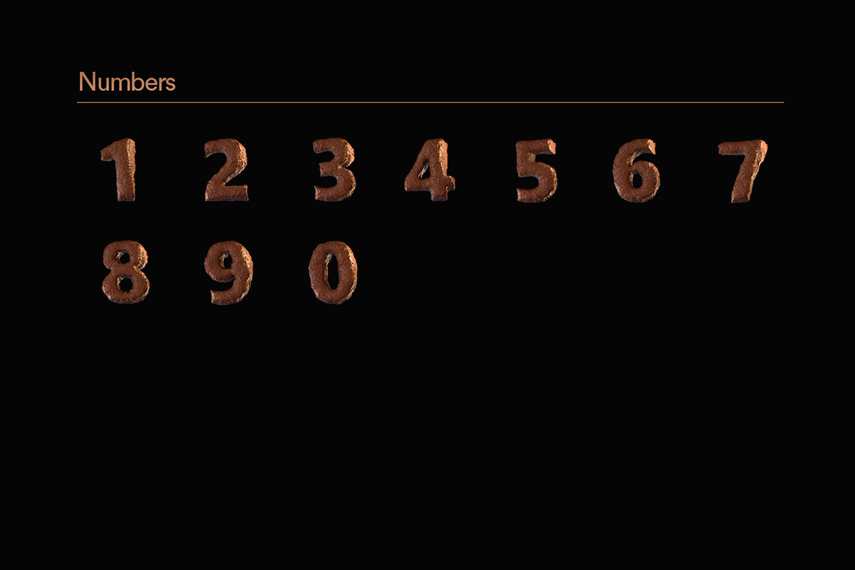 Pack Choco 3D Typography, a Texture Illustration by Celega Store (Photo 5 of 6)