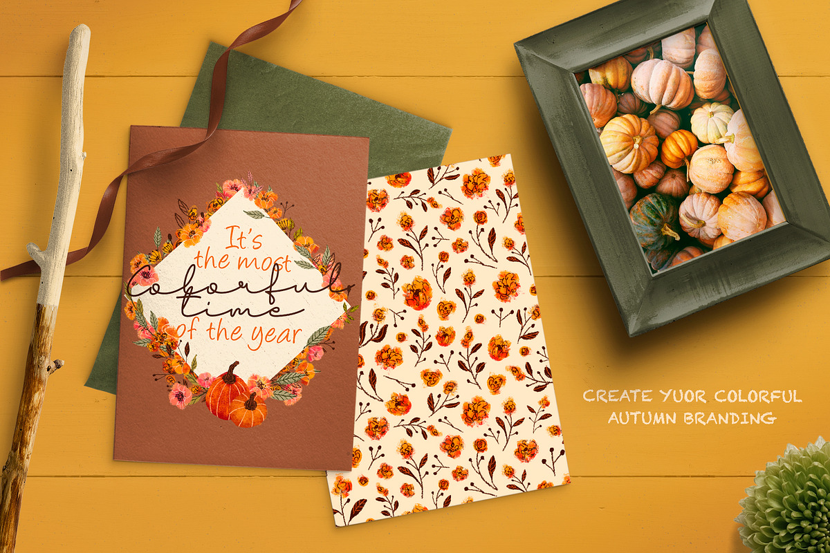 VVDS Pencil Fall Graphic Kit, a Decorative Illustration by Vintage Voyage Supply (Photo 6 of 9)