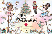 Nutcracker Christmas Magic Clipart, a Seasonal Illustration by KaramfilaS (Thumbnail 1 of 8)