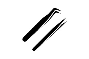 Eyelash Extension Tweezers Icon