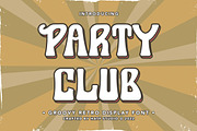Party Club, a Handwritten Font by HATFSTUDIO (Thumbnail 1 of 8)