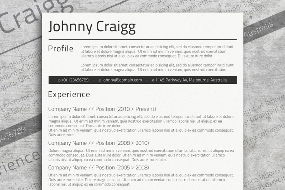 Resume Bundle - Get Noticed!, a Resume Template by Visual Impact (Photo 3 of 6)