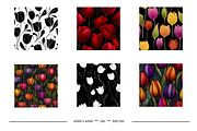 Tulip Retro Art Style Patterns, a Pattern Graphic by karenfoleyphoto (Thumbnail 14 of 17)