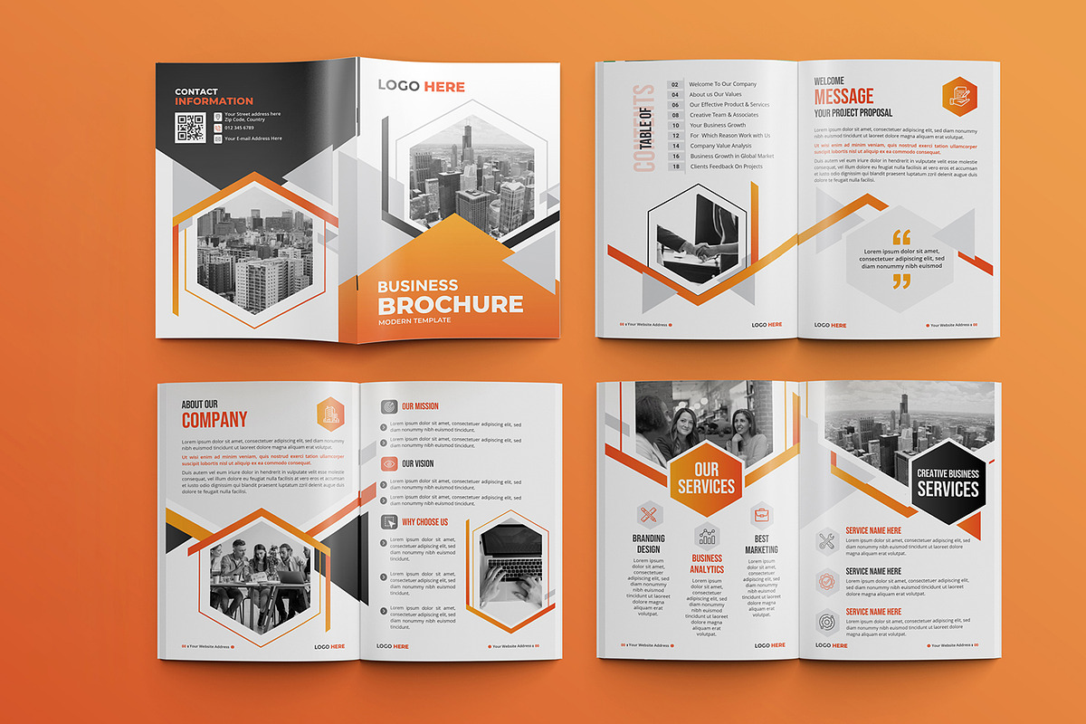 Multipurpose Business Brochure, a Brochure Template by gstudiovect21 (Photo 1 of 7)