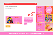 Colorful Email Signature Templates, an Email Template by SunshineStudioBoutique (Thumbnail 4 of 9)