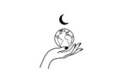 Hand Globe Silhouette Bundle, an Illustration by Designs_River (Thumbnail 6 of 31)