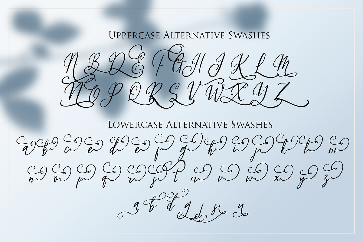 Fleur Bleue - Romantic Font preview 8