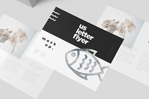 US Letter Landscape Flyer Mockups