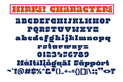 MIRKS | Retro Font, a Slab Serif Font by Jolicia Type (Thumbnail 5 of 6)