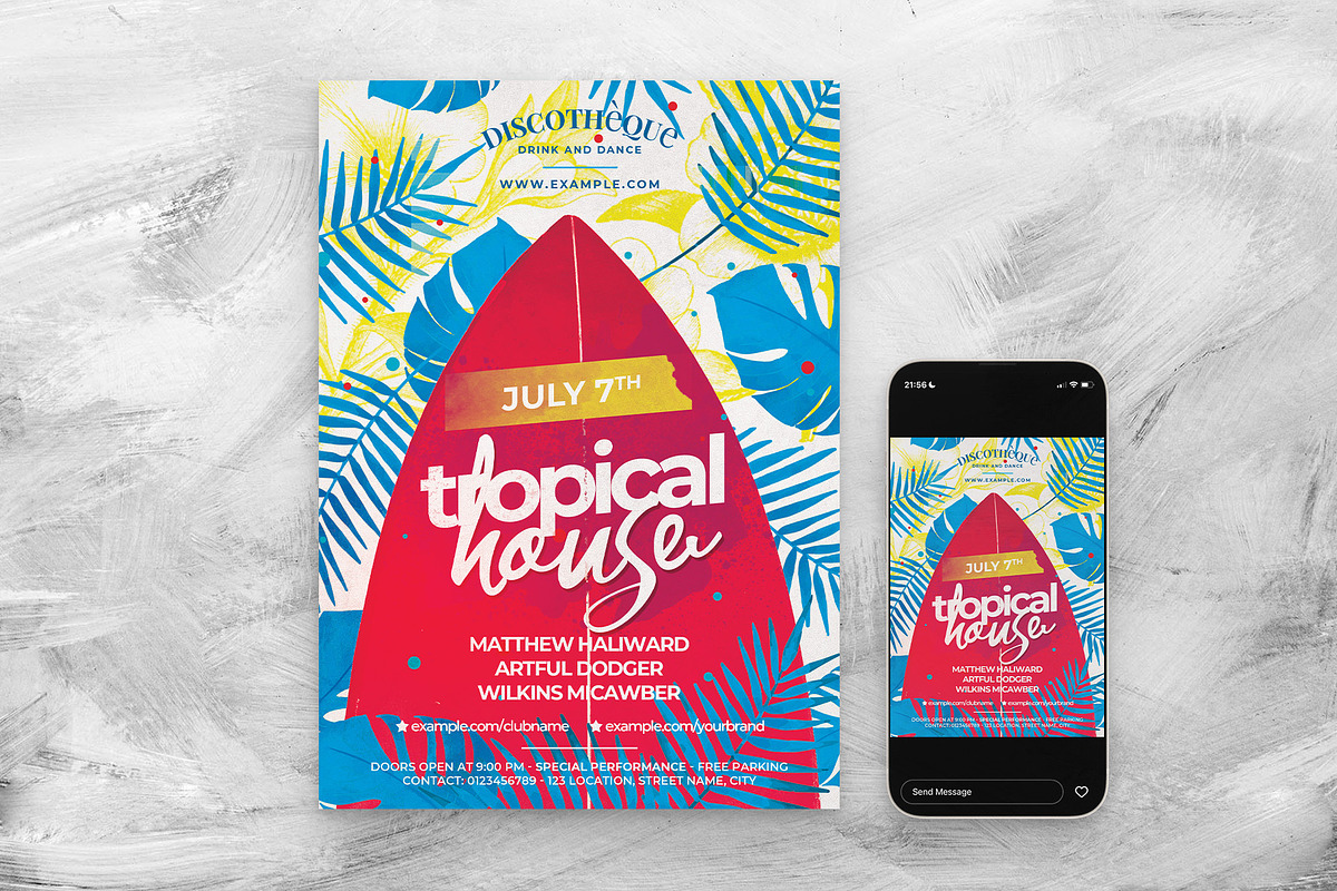 Summer Beach Party Flyer, a Flyer Template by BrandPacks (Photo 3 of 4)