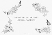 Procreate Floral Alphabet, a Brush Add-On by AW Studios (Thumbnail 3 of 4)