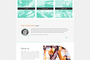 MINT ME Landing Page (PSD Template), a Landing Page Template by Better Be a Designer (Thumbnail 3 of 4)