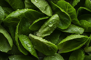 Fresh romaine lettuce leaves, a Food & Drink Photo by professorinc