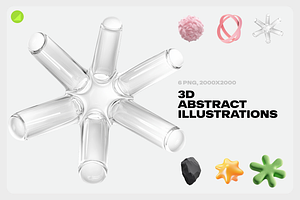 3D Abstract Stylish Objects, an Object Illustration by Danil Polshin