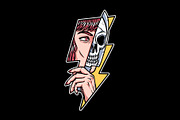 woman holding knife, an Illustration by gunaonedesign (Thumbnail 1 of 4)