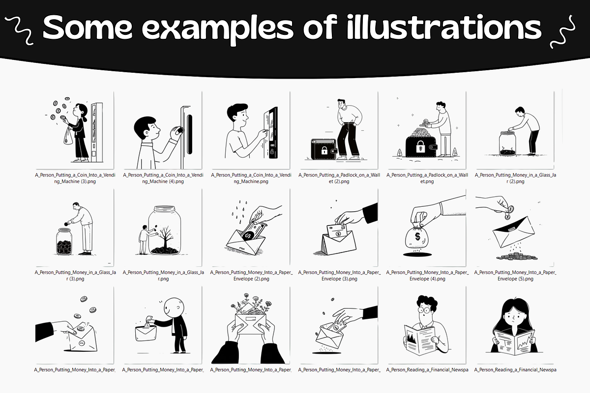 Notion Style Finance Illustrations, a Finance Illustration by DaisyStudio (Photo 5 of 10)