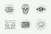 Set of vintage fighting emblems, a Branding & Logo Template by AkimD (Thumbnail 10 of 10)