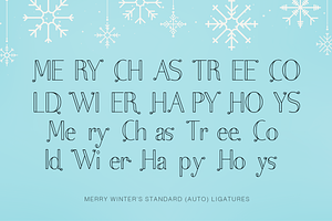 Merry Winter Christmas Display Font