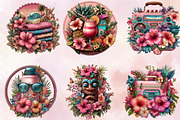 Summer Hawaii Clipart Bundle., an Illustration by SVGArt (Thumbnail 5 of 9)