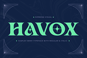 Havox Vintage - Branding Logo Font, a Serif Font by Nirmana Visual (Thumbnail 1 of 10)