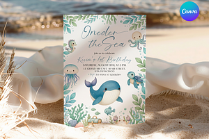 Nautical First Birthday Invitation