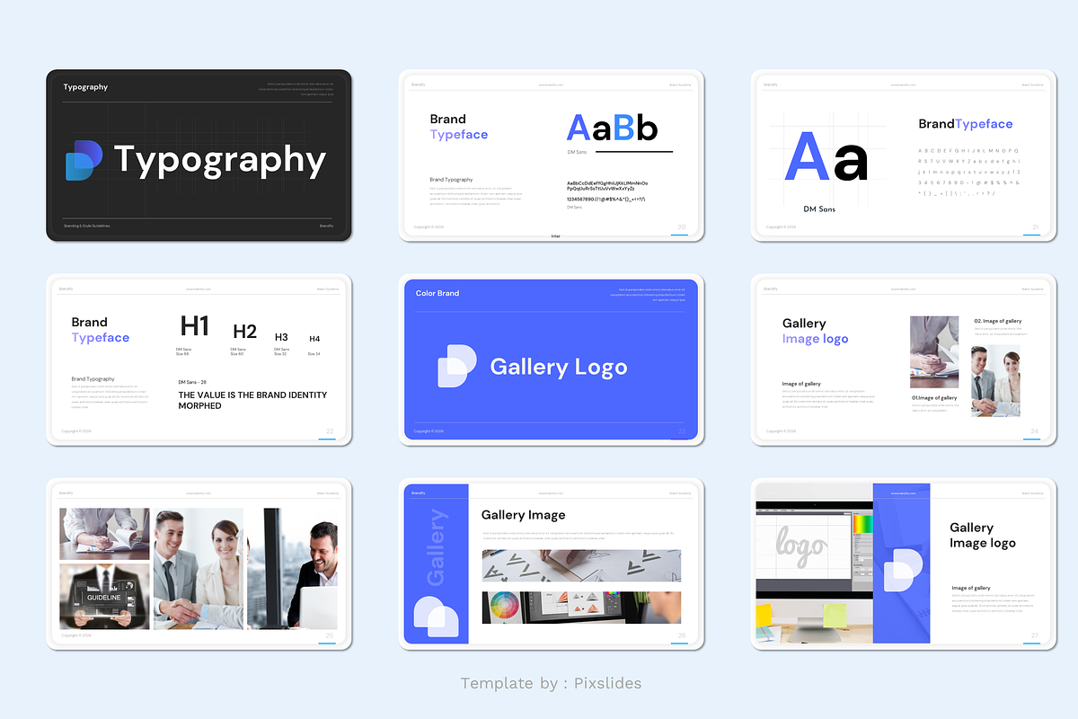 Brand Identity PowerPoint, a Presentation Template by Pixslides (Photo 4 of 5)