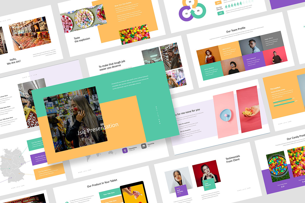 Jsic : Candy Brand Keynote, a Presentation Template by Punkl Camp (Photo 1 of 16)