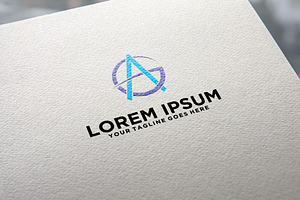 Initial GA letters logo design, a Design Template by REDVY CREATIVE