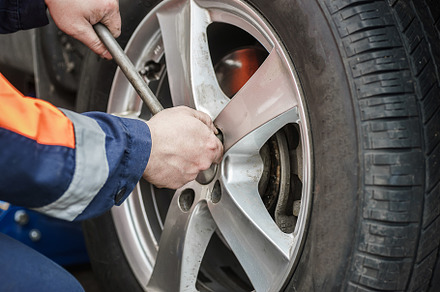 Car wheel replacement. Self-service, a Transportation Photo by AlexBush