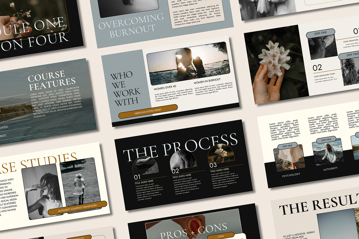 Canva Slide Deck Moody + Modern, a Presentation Template by Solana Creative Co. (Photo 2 of 10)