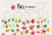 Fall Frames Watercolors, an Illustration by iHeartStudio (Thumbnail 3 of 4)