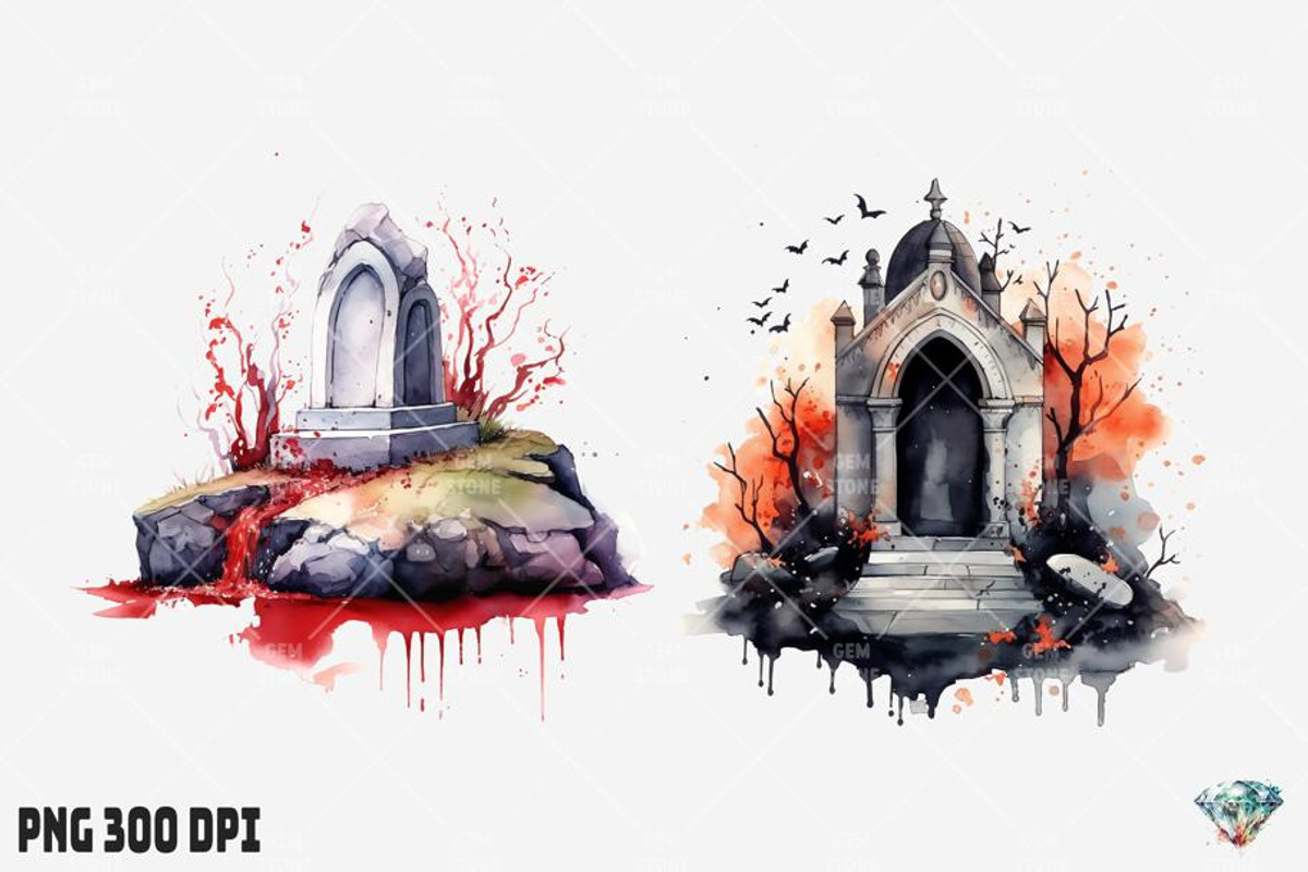 Dracula's Grave Halloween, an Illustration by Gemstone (Photo 10 of 12)